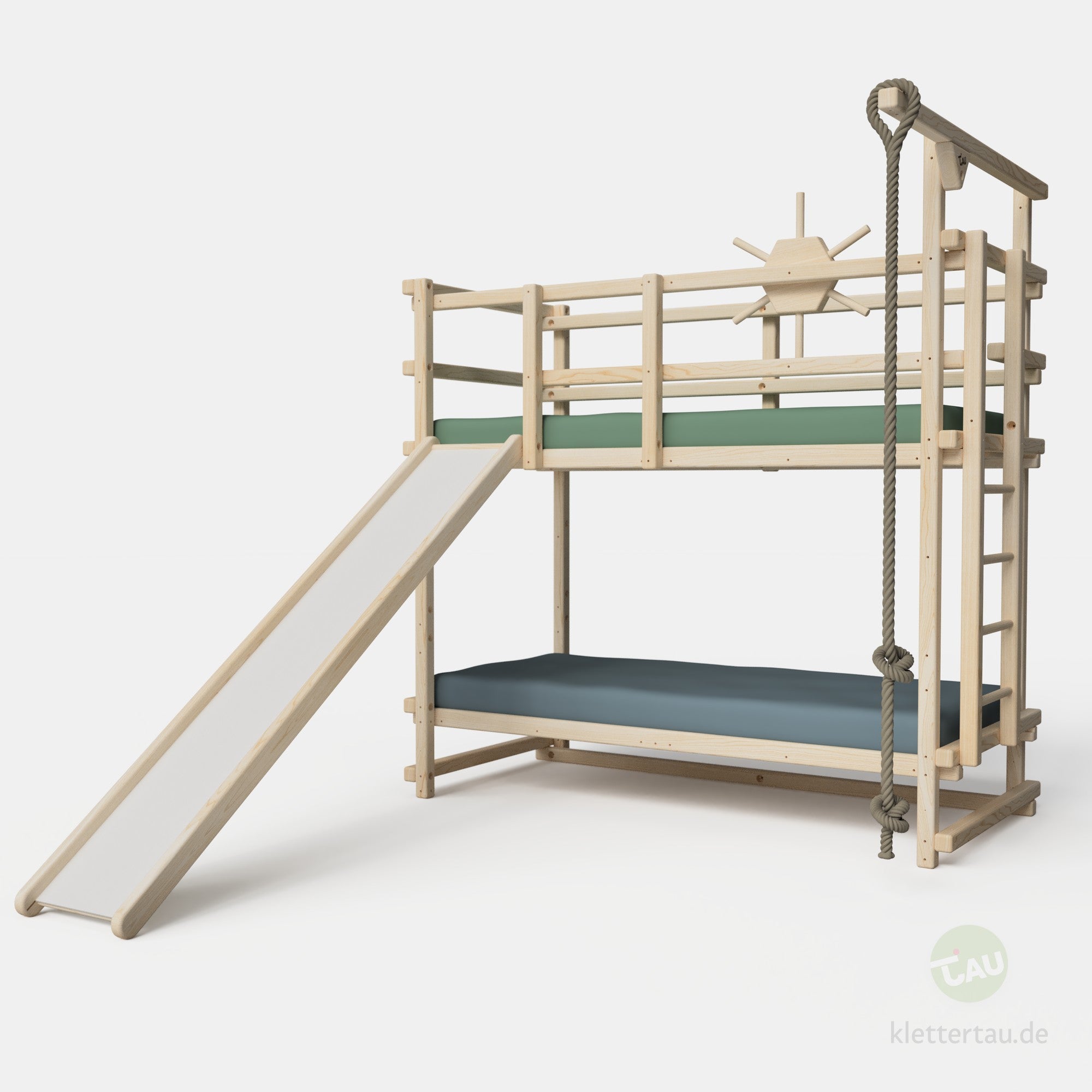 Abenteuer-Etagenbett mit Rutsche – Variante 2