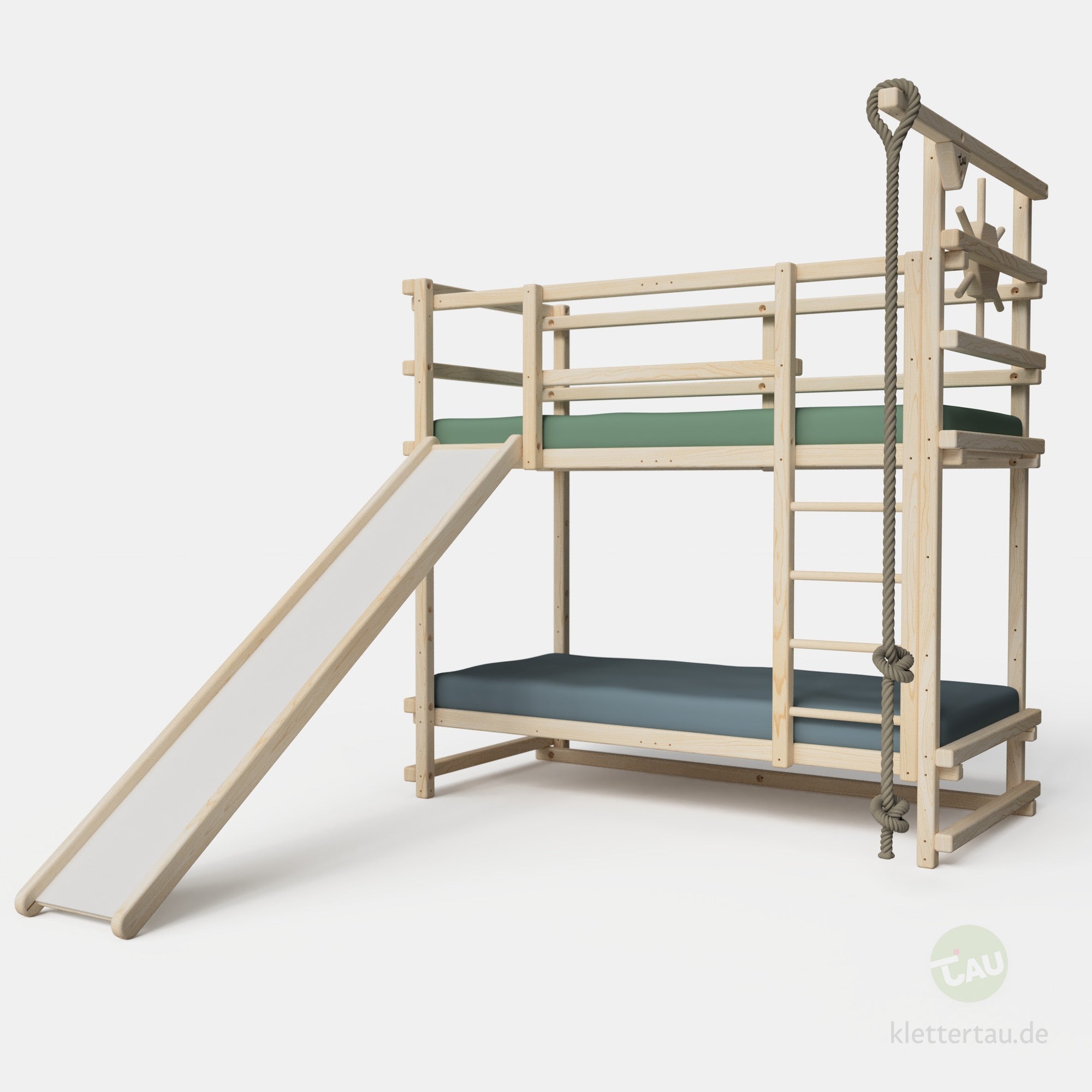 Abenteuer-Etagenbett mit Rutsche – Variante 2
