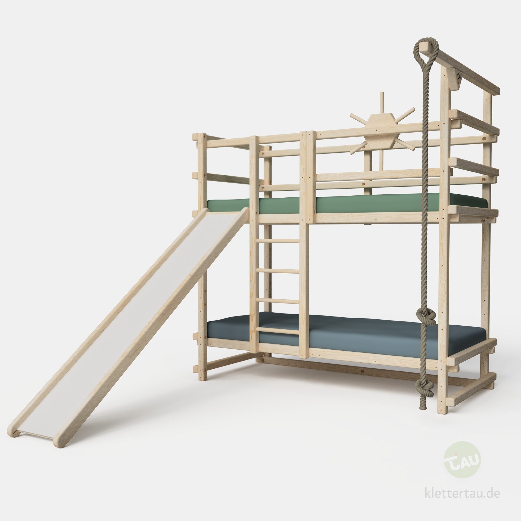 Abenteuer-Etagenbett mit Rutsche – Variante 2