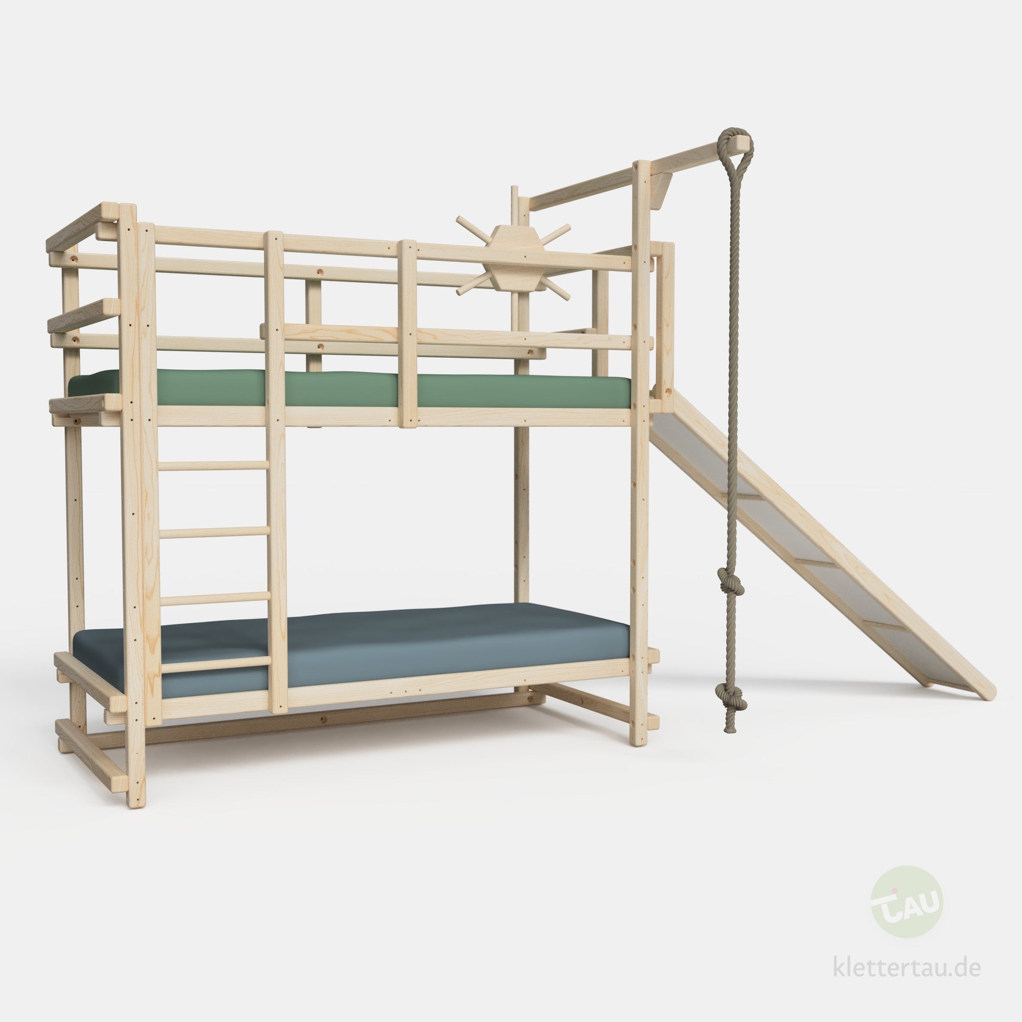 Abenteuer-Etagenbett mit Rutsche – Variante 2