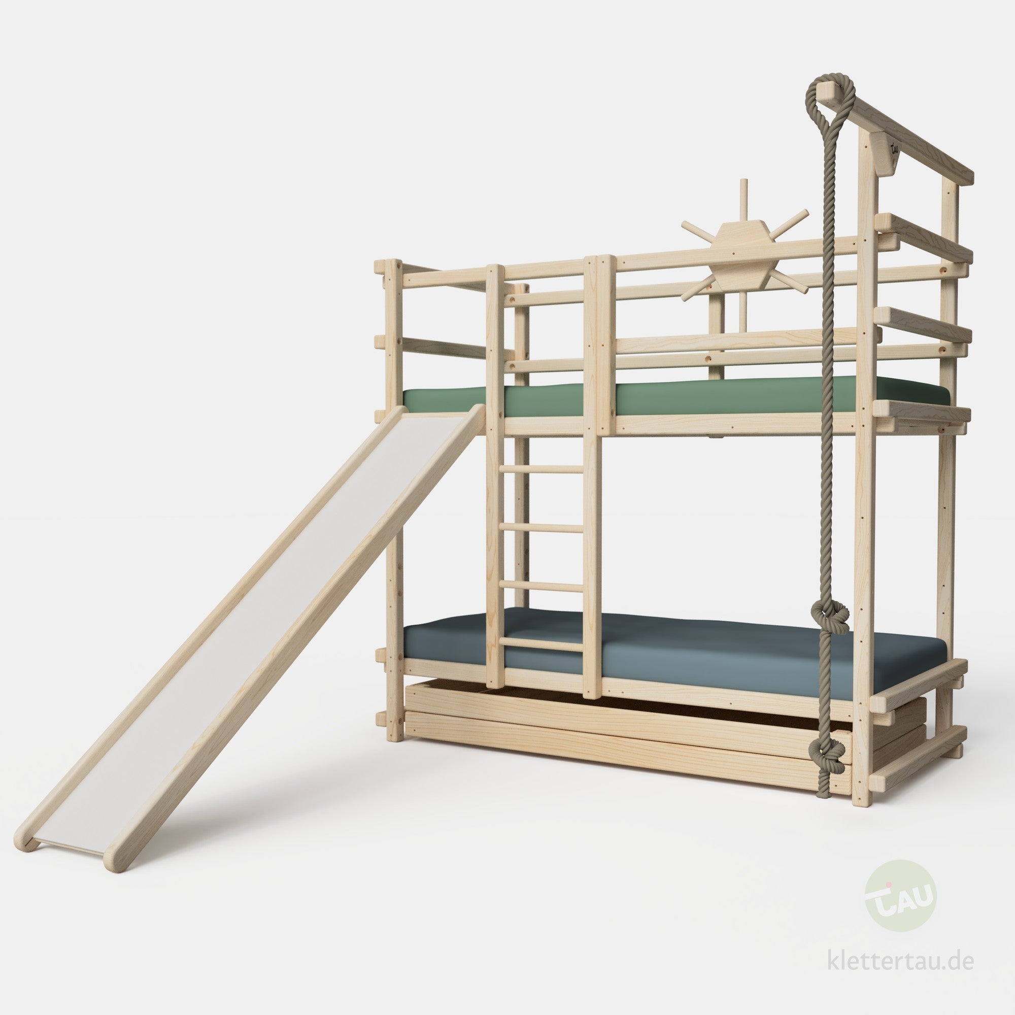 Abenteuer-Etagenbett mit Rutsche – Variante 2