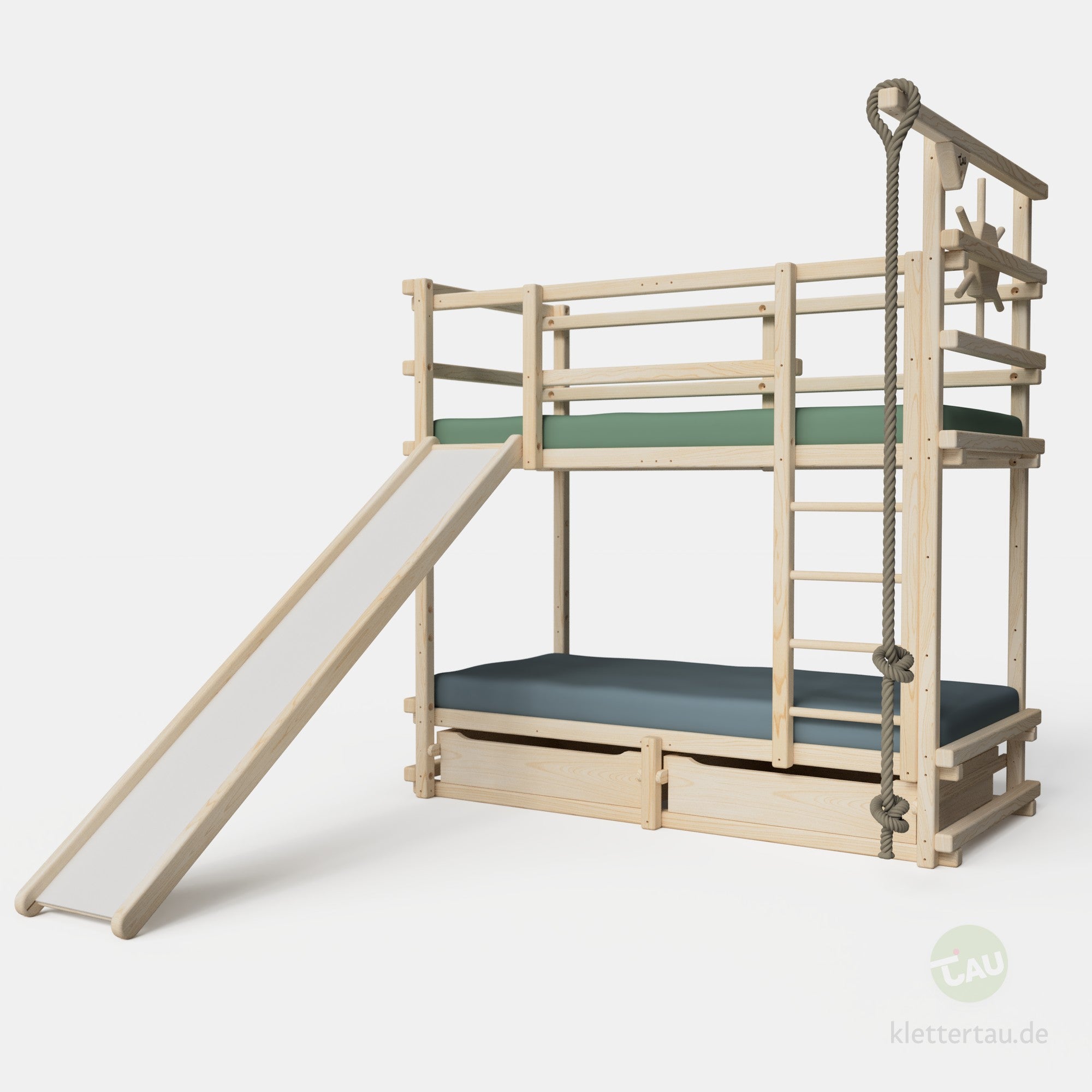 Abenteuer-Etagenbett mit Rutsche – Variante 2