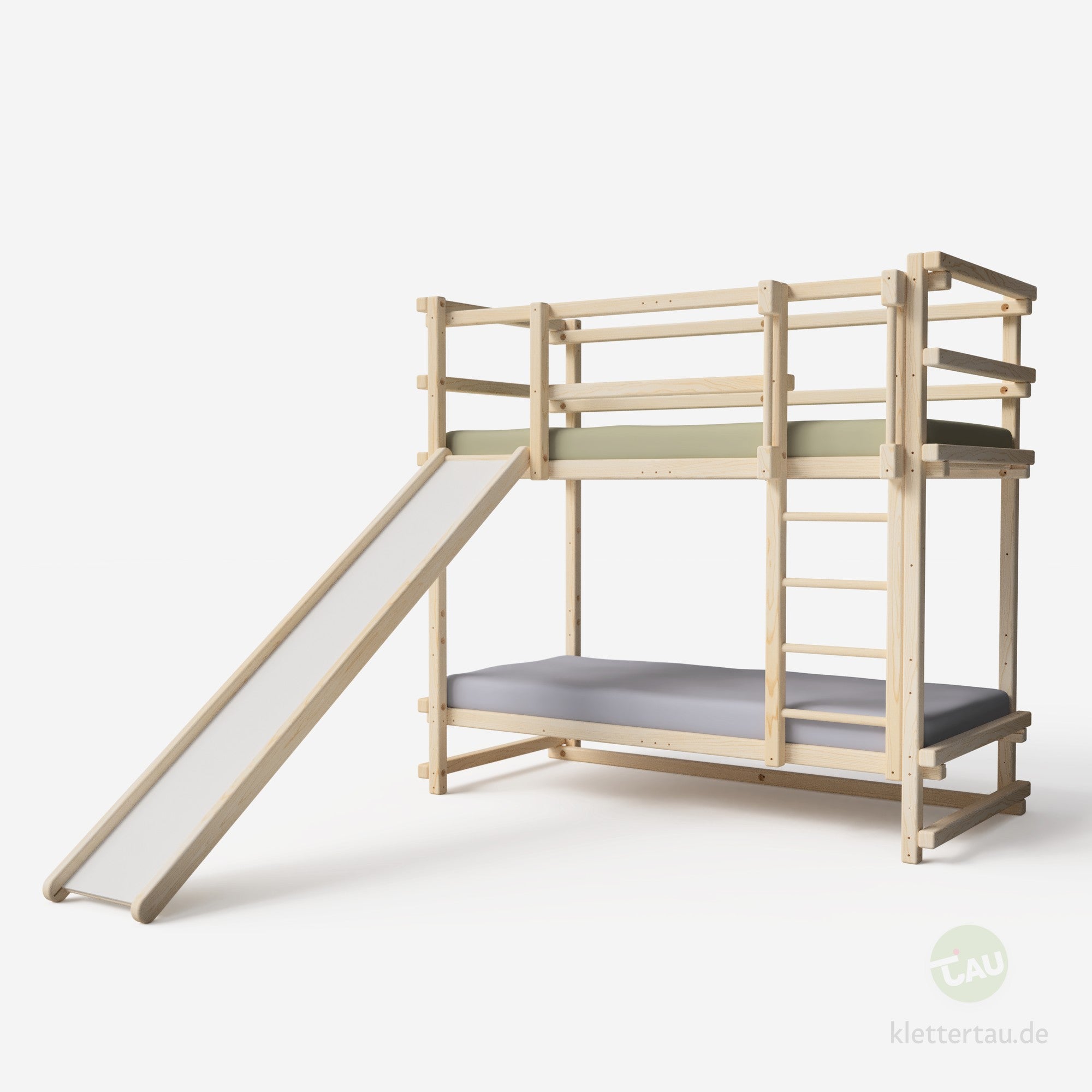 Etagenbett mit Rutsche von Tau Abenteuerbetten #Schubladen_ohne Schubladen