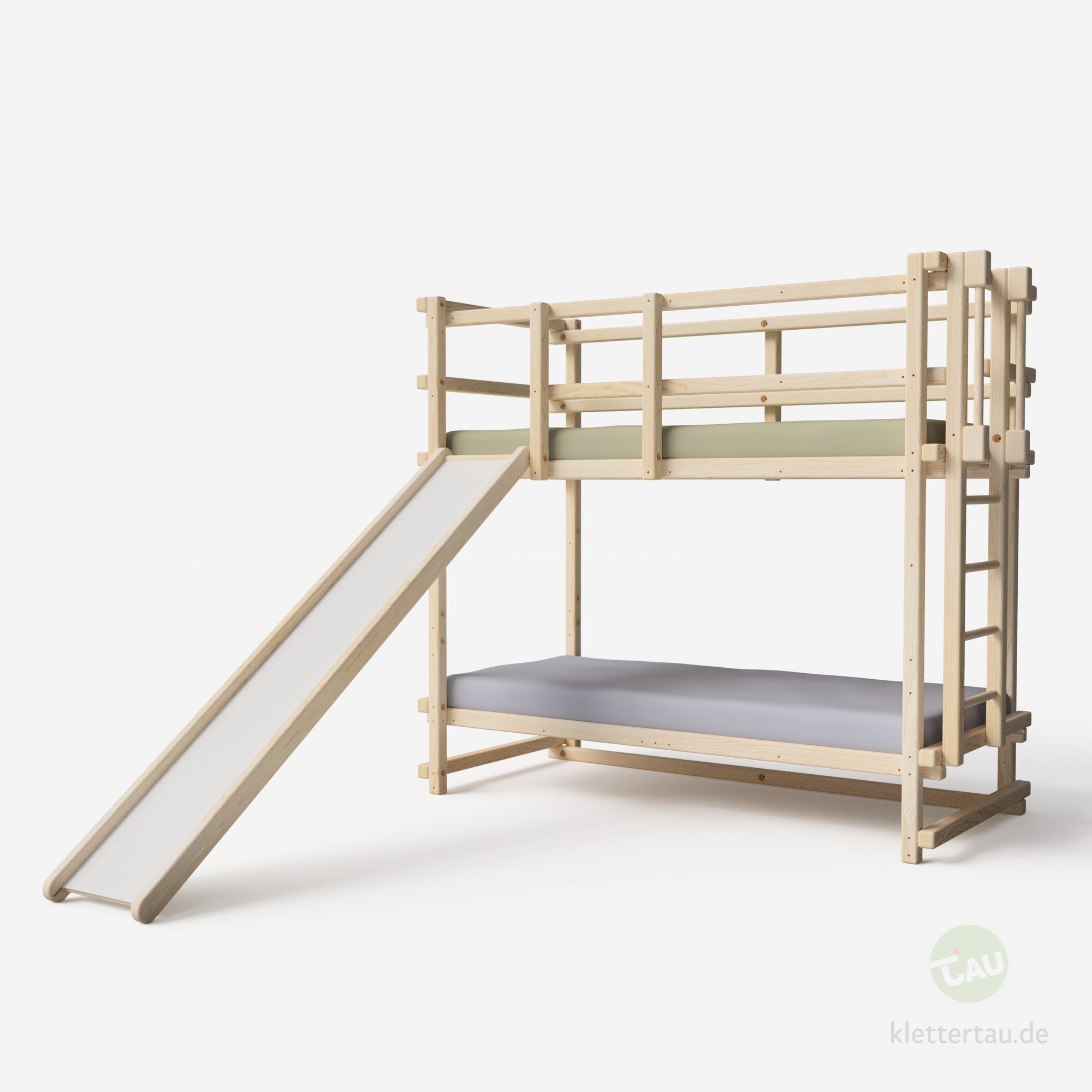Etagenbett mit Rutsche von Tau Abenteuerbetten #Schubladen_ohne Schubladen