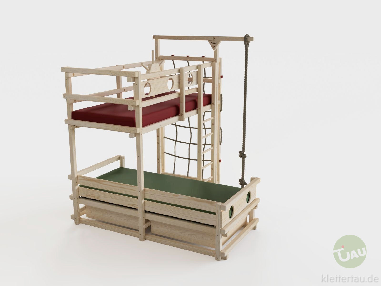 Hochbett Sofaliege Kombination mit Schubladen-2