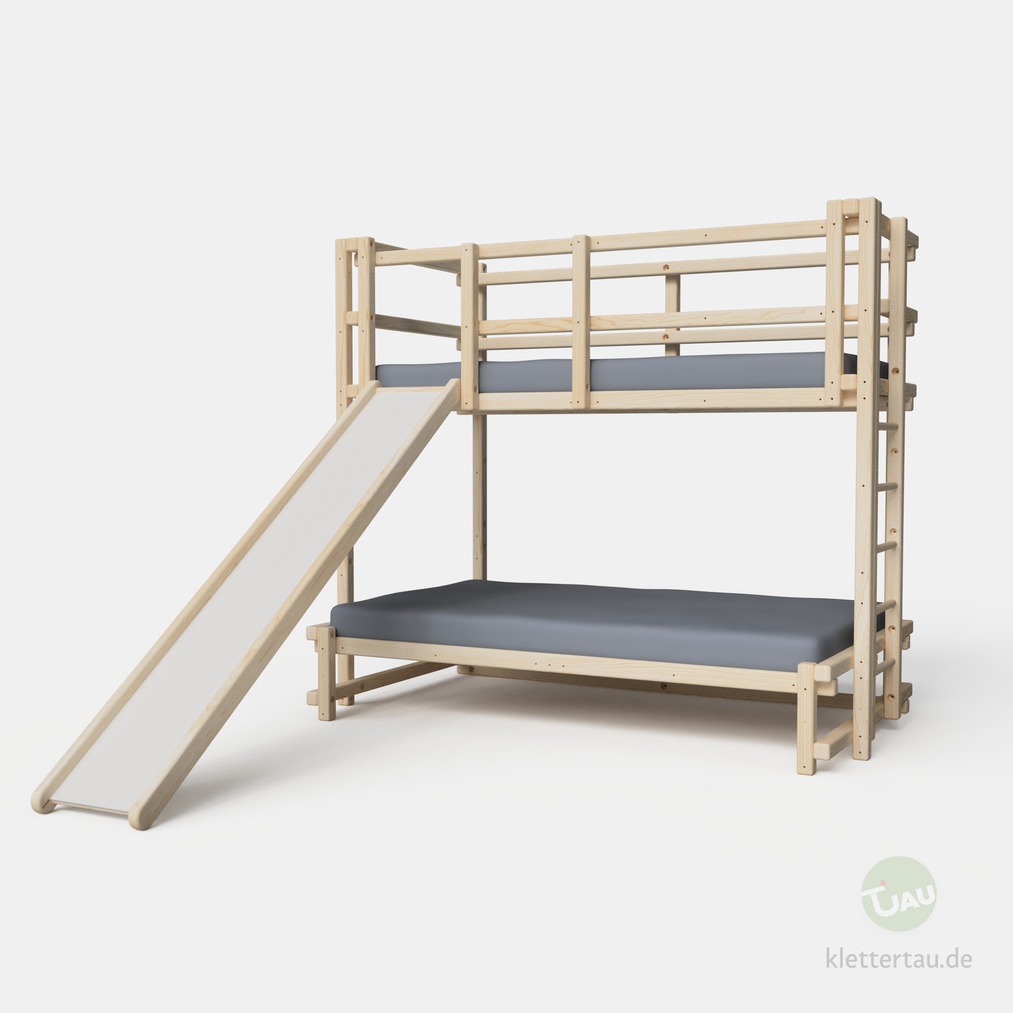 Etagenbett 90 über 120 mit Rutsche von TAU Abenteuerbetten #Breite der unteren Liegenebene_120 cm