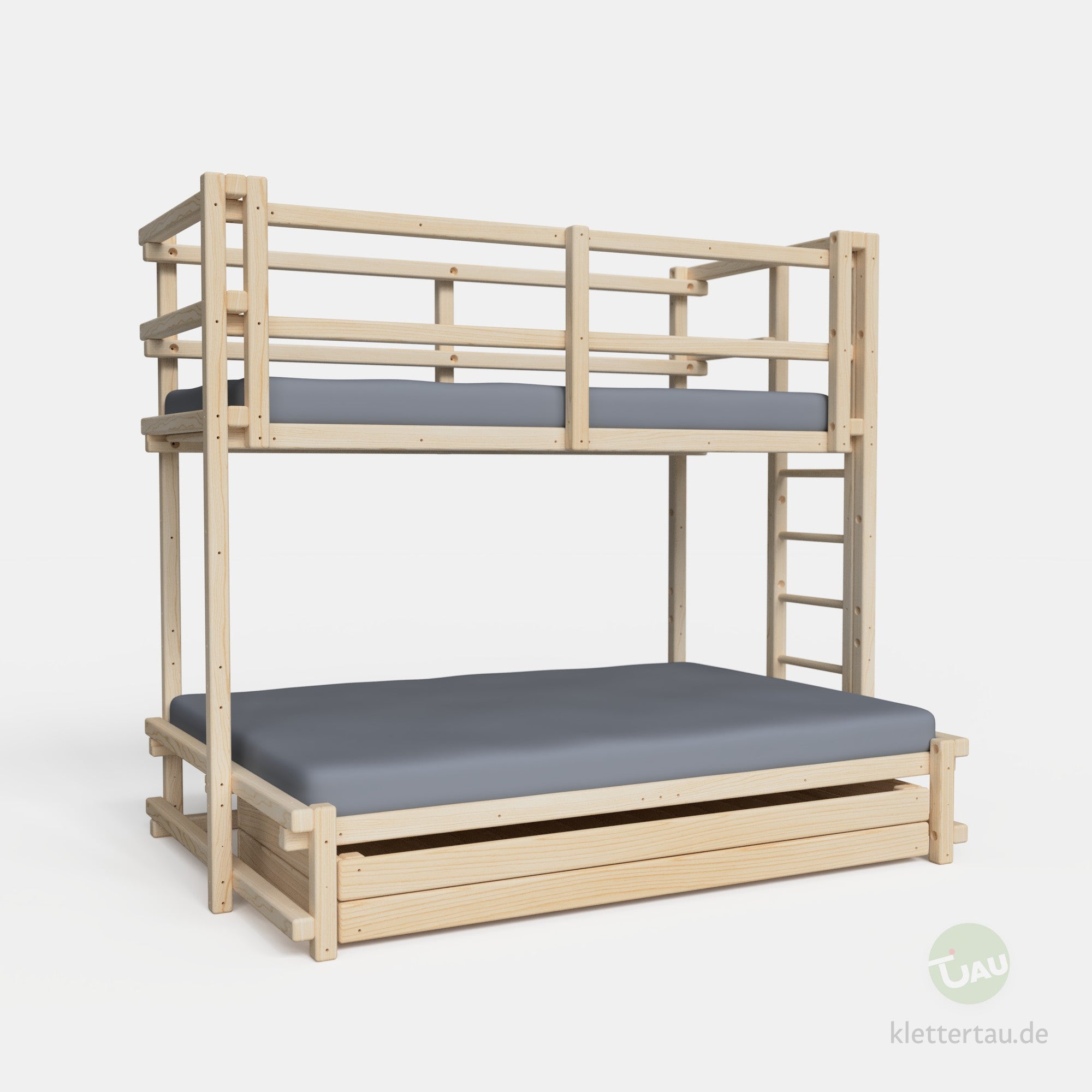 Etagenbett 90 über 140 mit Riesenschublade von TAU Abenteuerbetten #Breite der unteren Liegenebene_140 cm