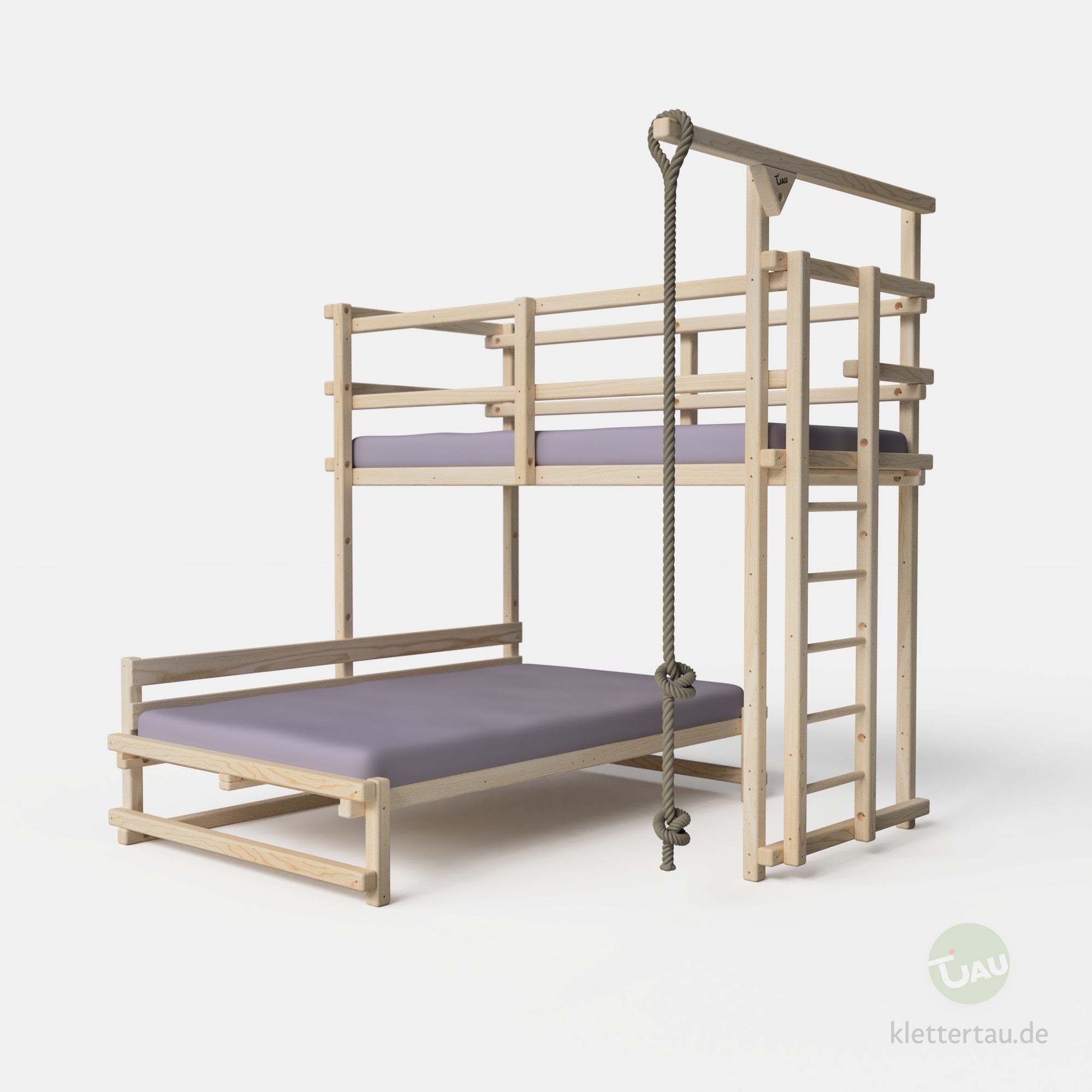 Eckbett Etagenbett von TAU Abenteuerbetten #untere Liegebreite_120 cm Liegebreite
