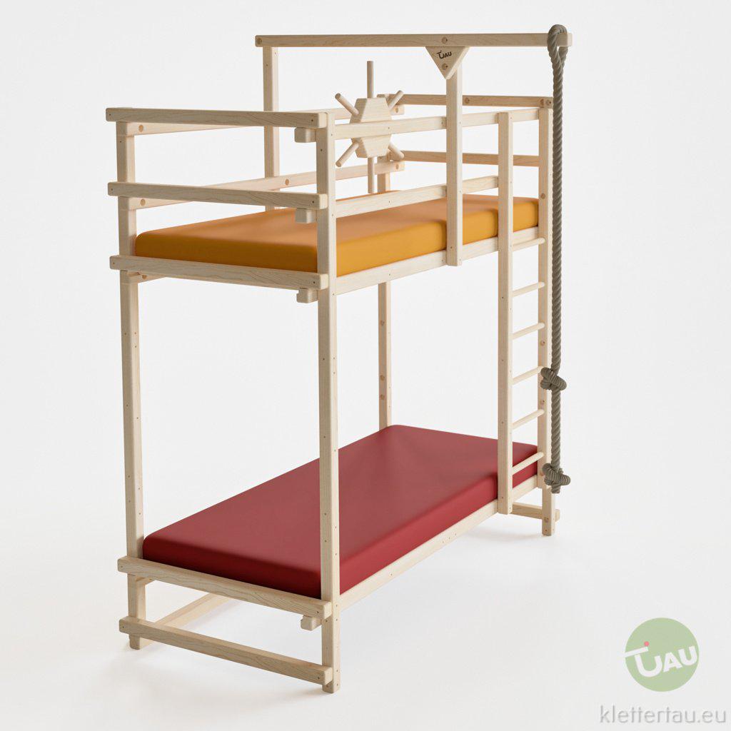 Abenteuer-Etagenbett - extra hoch von TAU Abenteuerbetten #Schubladen_ohne Schubladen