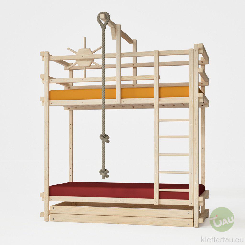 Abenteuer-Etagenbett - extra hoch von TAU Abenteuerbetten #Schubladen_Riesenschublade