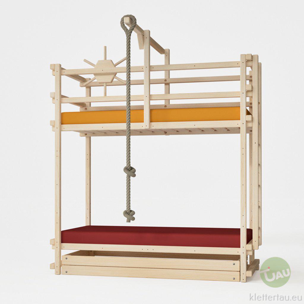 Abenteuer-Etagenbett - extra hoch von TAU Abenteuerbetten #Schubladen_Riesenschublade