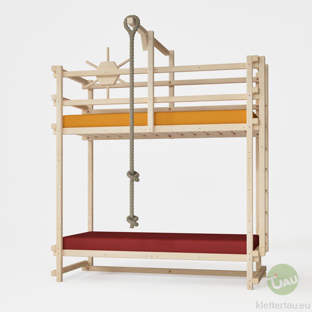Abenteuer-Etagenbett - extra hoch von TAU Abenteuerbetten #Schubladen_ohne Schubladen