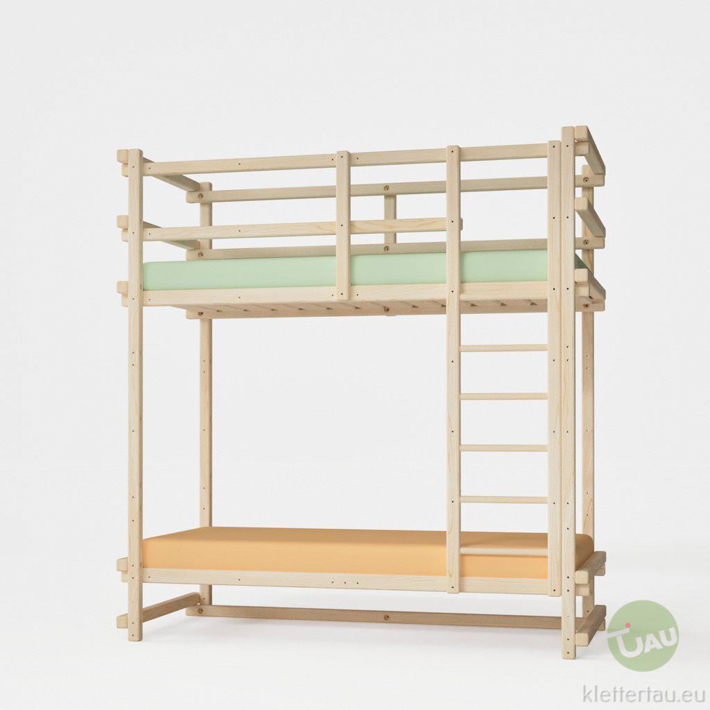 Etagenbett extra hoch von TAU Abenteuerbetten #Schubladen_ohne Schubladen