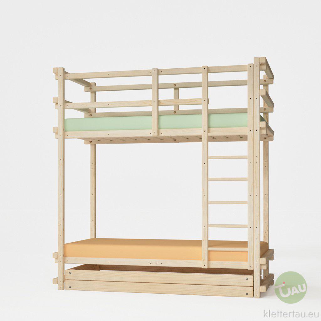 Etagenbett extra hoch von TAU Abenteuerbetten #Schubladen_Riesenschublade