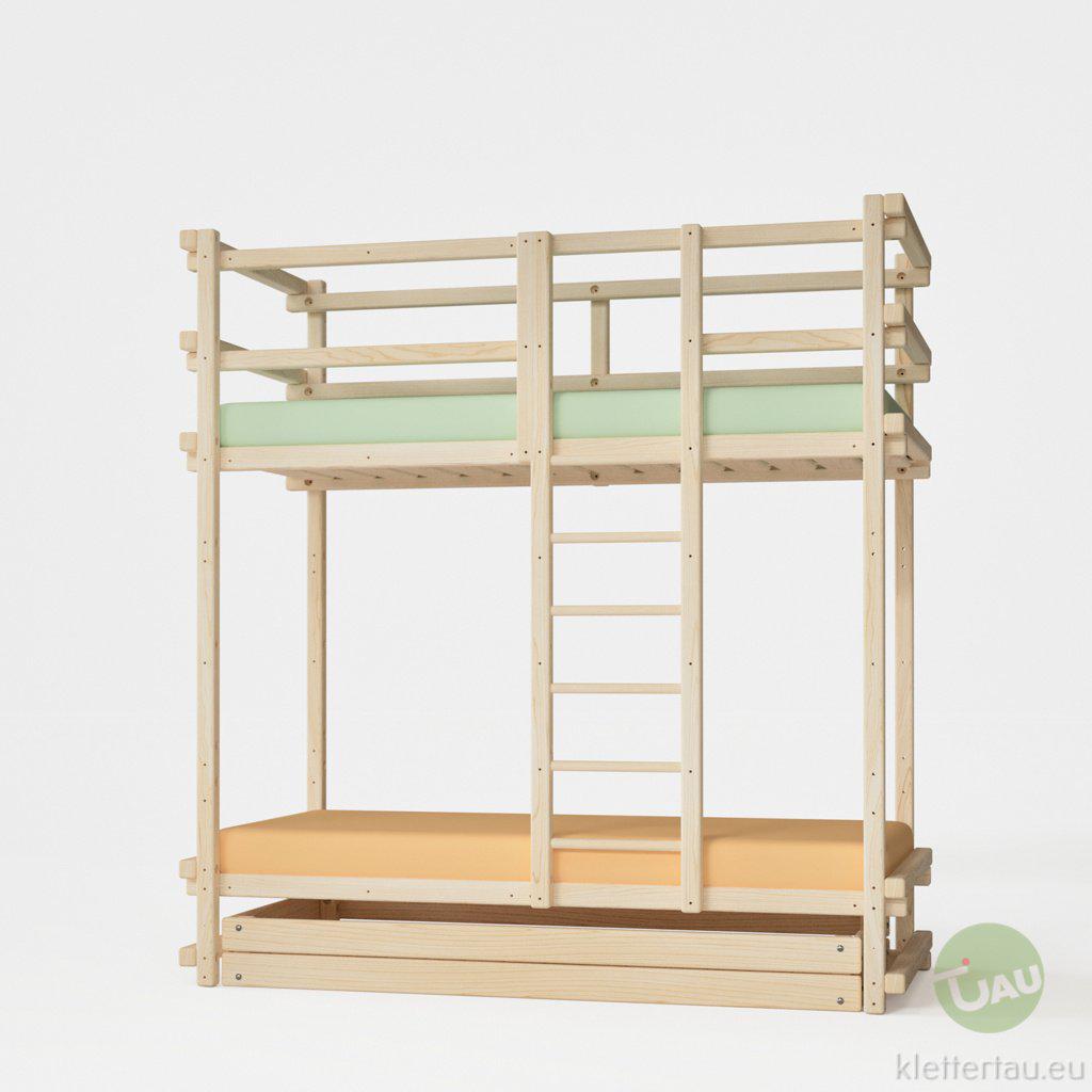 Etagenbett extra hoch von TAU Abenteuerbetten #Schubladen_Riesenschublade