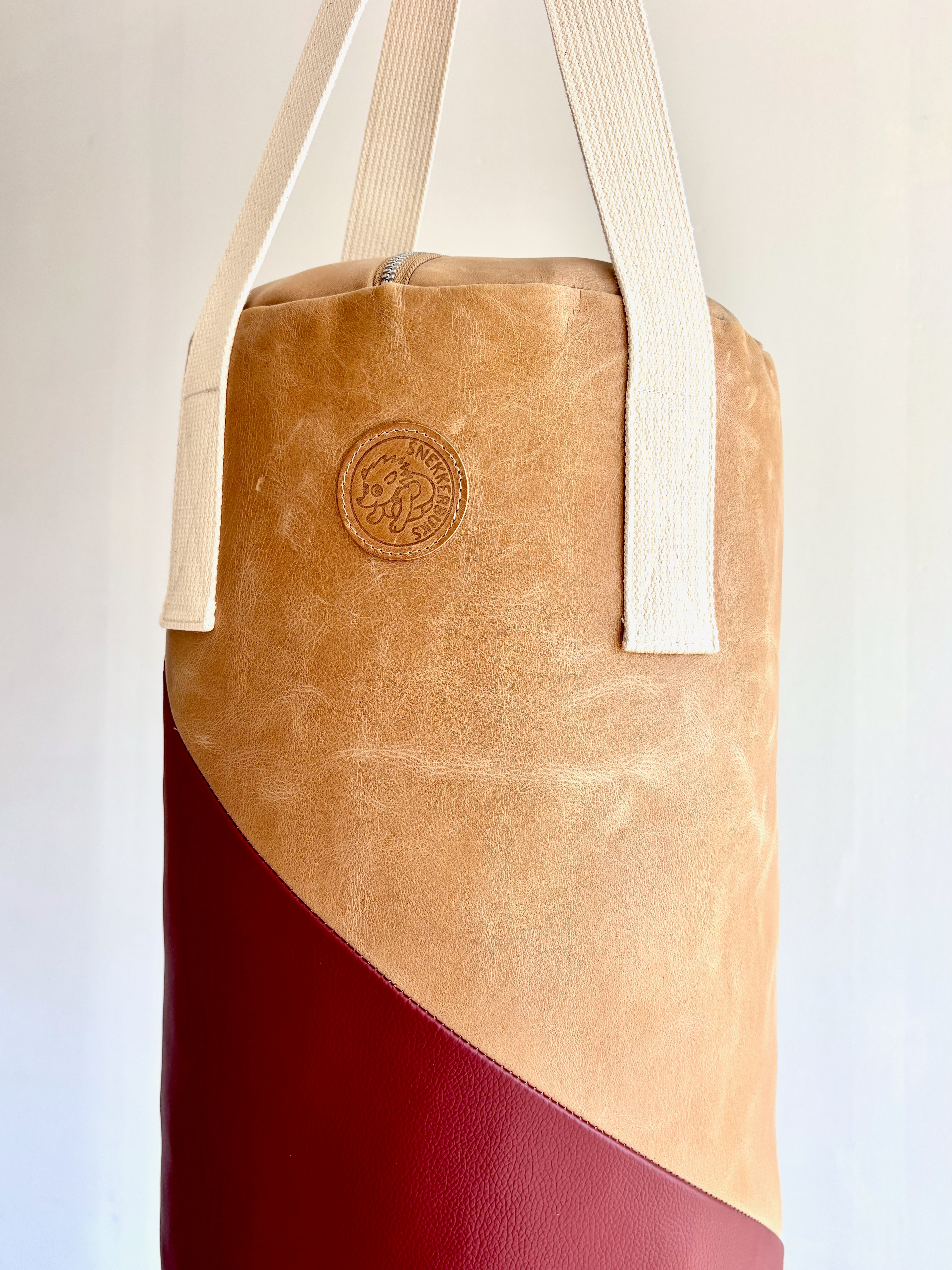 Kinder-Boxsack aus Leder – Snekkerbuks Junior